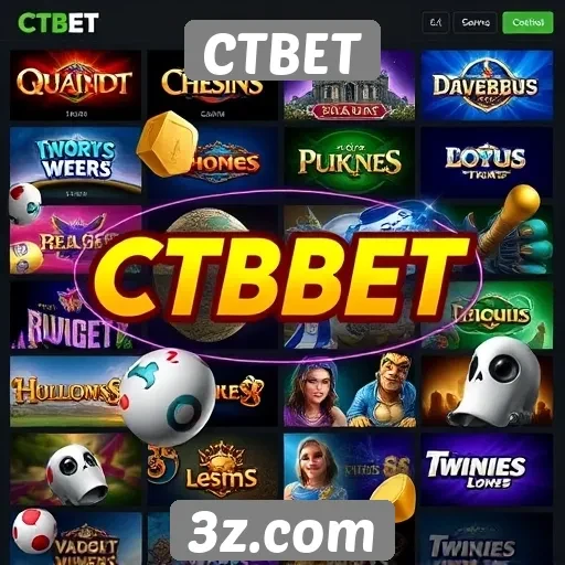 Variedade de jogos disponíveis no CTBET para usuários